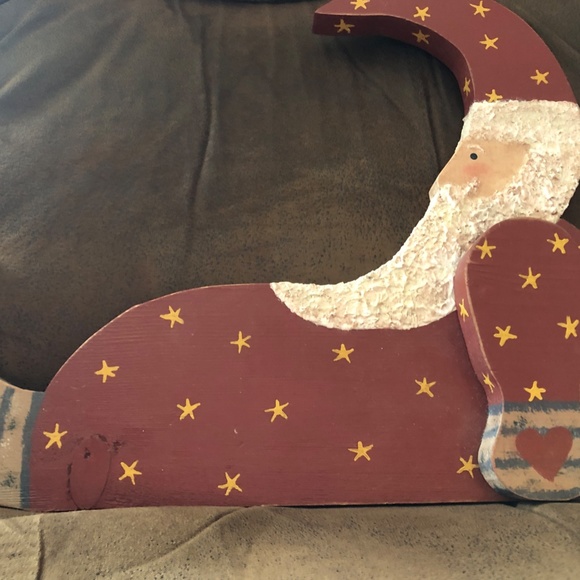 Pink & Gold Primitive Santa - Picture 5 of 5